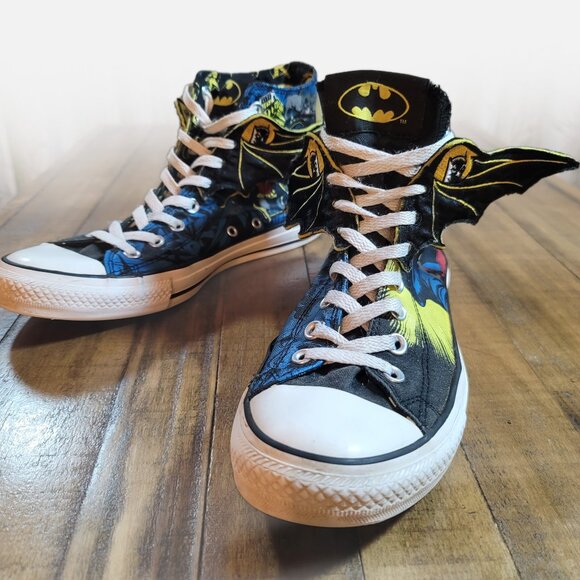 RARE CONVERSE DC Comics Batman and Robin High Tops with Wings - Picture 13 of 13